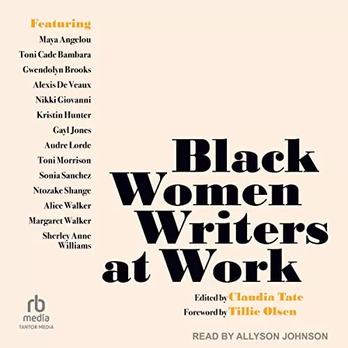 Black Women Writers at Work By Claudia Tate